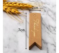 Étiquettes De Remerciement En Papier Kraft Bronzant,Fait À La Main,Sacs À Biscuits Et Bonbons,Cartes À Accrocher,Lettre Imprimée En Forme De C?ur,7x2cm,2023 - Type [Style 9]-50pcs