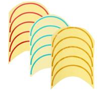 Étiquettes de Repère de Jauge Arc PVC 3 Pièces | Résistant à L’eau Soleil, Affichage en Trois Couleurs, Repères Lisibles, Usage Mécanique
