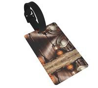 Étiquettes de sac American West Rodeo pour bagages, étiquettes de voyage imperméables en PVC pour valises, étiquettes de sac de voyage avec étiquette de nom