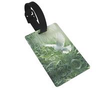 Étiquettes de sac de voyage imprimées Grass and Dove - Identificateurs uniques de valise avec colonne d'informations personnelles