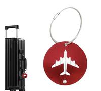 Étiquettes de sacs, étiquettes de valise, Étiquettes de sacs de voyage avec identificateurs ronds, Étiquettes de sacs de voyage avec identificateurs en métal, étiquettes double face du