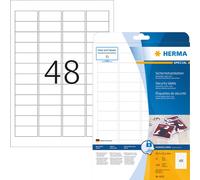 Étiquettes de sécurité blanches 45,7x21,2 mm extrêmement adhésives film mat 1200 pcs.