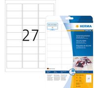 Étiquettes de sécurité blanches 63,5x29,6 mm extrêmement adhésives film mat 675 pcs.