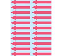 Étiquettes de signalisation HERMA "Flèches" 38 x 7 mm rouge vif 88 étiquettes