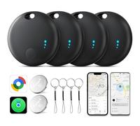 Étiquettes de suivi d'air 2026 pour Android ou iOS, double système de suivi iOS et Android, application Find My ou Google'S Find Hub, étiquettes de suivi intelligent avec porte-clés, localisateur de