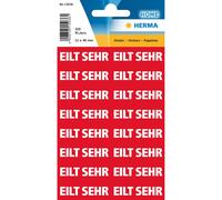 Étiquettes de texte HERMA "EILT SEHR" 12 x 40 mm rouge / blanc 320 étiquettes