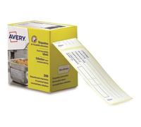 Avery Étiquettes de traçabilité alimentaire ETIHACCP 300 étiquettes 98×40 mm adhésif enlevable