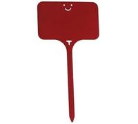 Étiquettes de type T, plaques d'enregistrement étanches, étiquettes en plastique for plantes pépinière, 100 pièces Pour l'enregistrement des noms de plantes(Red)