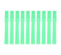 Étiquettes de vache, 10 pièces ruban d'identification de vache multicolore bande de jambe de bétail anneau de pied Clips réglables pour animaux de ferme d'élevage (Green)