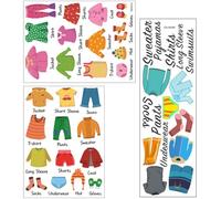 Étiquettes de Vêtements Pvc 3 Feuilles pour Garde-robe