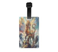 Étiquettes de voyage pour valises, étiquettes de sac, design complet, faciles à identifier, parfaites pour les valises Bête de bon augure