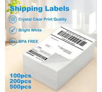 Étiquettes d'expédition 4 "x 6", 100x150mm, papier d'étiquettes thermiques plié auto-adhésif pour imprimante d'étiquettes d'expédition pour lettre de transport Express