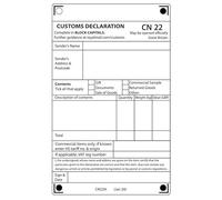 Étiquettes d'expédition personnalisées CN22 pour commandes internationales et royales - Autocollants de déclaration en douane pour colis d'exportation (10)