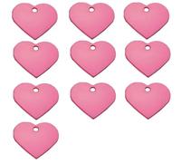 Étiquettes D'identification De Chien Vierges En Forme De Cœur En Aluminium Gravables, 100 Pièces, Gravure Personnalisée, Identification D'animal De Compagnie, Nom, Adresse, Vente En Gros,UN,25X20