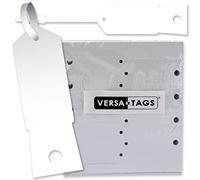 Étiquettes d'identification de flèches blanches autobloquantes (1 000 par paquet) Taille 4 1/2 x 3/4 (BLANC)