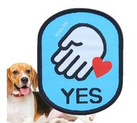Étiquettes d'identification sociale pour animaux de compagnie, autocollants colorés en tissu imprimé transparent pour animaux de compagnie | Autocollants décoratifs multifonctionnels