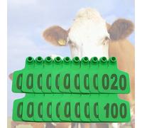 Étiquettes d'oreille de bovins Tags de vache Étiquette d'oreille d'identification du bétail pour vaches de bétail porcs gènes de moutons mollets animaux avec nombres