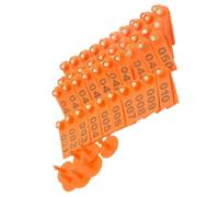 Étiquettes d'oreille de vache numérotées, ensemble d'identification de ferme, étiquettes en plastique 001-100 pour chèvres, moutons, bétail, suivi visuel facile pour les vaches au pâturage, les chèvre