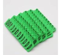 Étiquettes d'oreille en plastique pour bétail, Étiquettes d'oreille en plastique for bétail avec plusieurs plages de numéros 100 x 75 mm (3,9 x 2,9 pouces) Multicolore(Green,No.201-300)