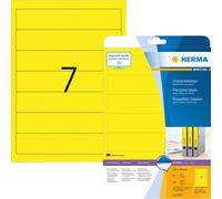 Étiquettes dos de classeur HERMA SPECIAL 192 x 38 mm jaune 140 étiquettes