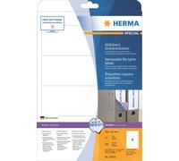 Étiquettes dos de classeur HERMA SPECIAL 192 x 61 mm blanc 100 étiquettes