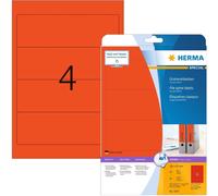 Étiquettes dos de classeur HERMA SPECIAL 192 x 61 mm rouge