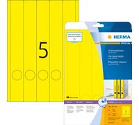 Herma 5131 Étiquettes classeur 38 x 297 A4 100 pièces Jaune