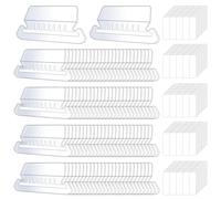 Étiquettes Dossier, Lot 100 Étiquettes Dossier Inserts d'Étiquettes Suspendues Plastique 5,2 cm Suspendre Des Dossiers Différenciés
