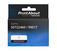 Etiquettes Dymo 99017 (S0722460) (LabelWriter 550 + 5XL) (50 mm x 12 mm) Noir sur blanc - Marque propre