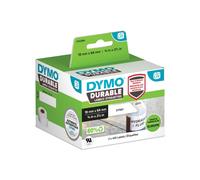 Étiquettes DYMO LabelWriter Durable 19x64mm, Polypropylène (PP), 900 étiquettes, 2 rouleaux, Adhésif Industriel, Résistant Huile et Déchirement