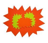 APLI-AGIPA Étiquette affichage éclaté 14985 80x120mm carton fluo 680g effaçable Jaune/Orange lot 10