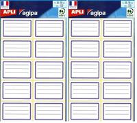 Étiquettes écolier. Étiquettes scolaires en pochette. Format (mm):36 x 56;Nombre d'étiq./étui:120 (Lot de 2)