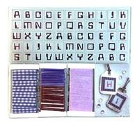 Etiquettes - Embellissements - Scrapbooking - Rubans - Violet et Argent