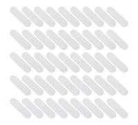 Étiquettes en Cuir Blanches 45x12mm, Lot de 100 Pièces