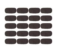 Étiquettes en cuir souples en relief avec trous, 20 pièces (Café) | Ces étiquettes en cuir doux en relief ajoutent une touche artisanale aux sacs à main et aux projets de couture avec 20 pièces