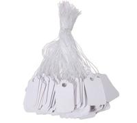 Étiquettes En Papier Avec Ficelle Blanc 100 Pcs