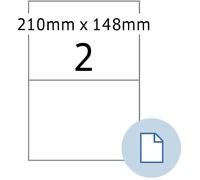 HERMA Etiquette en film DATAPRINT, 210 x 148,5 mm, blanc
