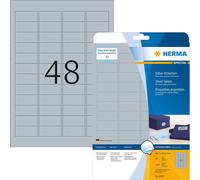 Étiquettes en plastique HERMA SPECIAL, 45,7 x 21,2 mm, argentées