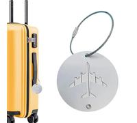 Étiquettes en silicone pour valises - Étiquettes d'identification de bagages de voyage, protection de la vie privée approuvée par la Tşa | Porte-carte durable pour sac, valise, bagage à main