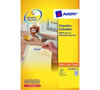 Étiquettes enlevables Avery 17,8 x 10 mm L 4730 25 - Boîte de 6750