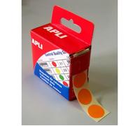 Étiquettes Gommettes - AGIPA - 15 mm - Orange - Adhésif permanent - 150 pièces