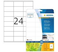 Étiquettes - HERMA - 10703 - Recyclées - A4 - 70 x 36 mm - 20 Feuilles