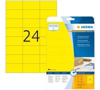 Étiquettes HERMA A4 jaunes 70x37 mm papier mat 480 pcs.