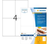 Étiquettes HERMA résistantes aux intempéries en papier spécial 105 x 148 mm blanc 320 étiquettes