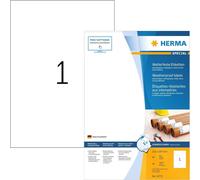 Étiquettes HERMA résistantes aux intempéries en papier spécial 210 x 297 mm blanc 20 étiquettes