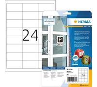 Étiquettes HERMA résistantes aux intempéries en papier spécial 66 x 33,8 mm blanc 480 étiquettes