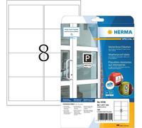 Étiquettes HERMA résistantes aux intempéries en papier spécial 99,1 x 67,7 mm blanc 160 étiquettes