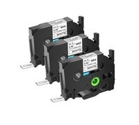 Étiquettes HSe-231 compatibles avec le tube thermorétractable de l'imprimante HS HSe-231 631, ruban d'étiquettes à utiliser avec le fabricant d'étiquettes PT-1010 PT-E500(3PK Black on White)