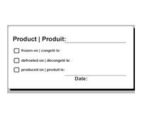 Étiquettes hydrosolubles HACCP. Idéales pour gastronomie et grandes cuisines. Autocollantes et se détachent sans laisser de traces. 500 étiquettes sur rouleau dans un distributeur. Taille 70 x 35mm