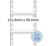 Étiquettes informatiques blanches 101,6x48,4 mm papier mat 2000 pcs.